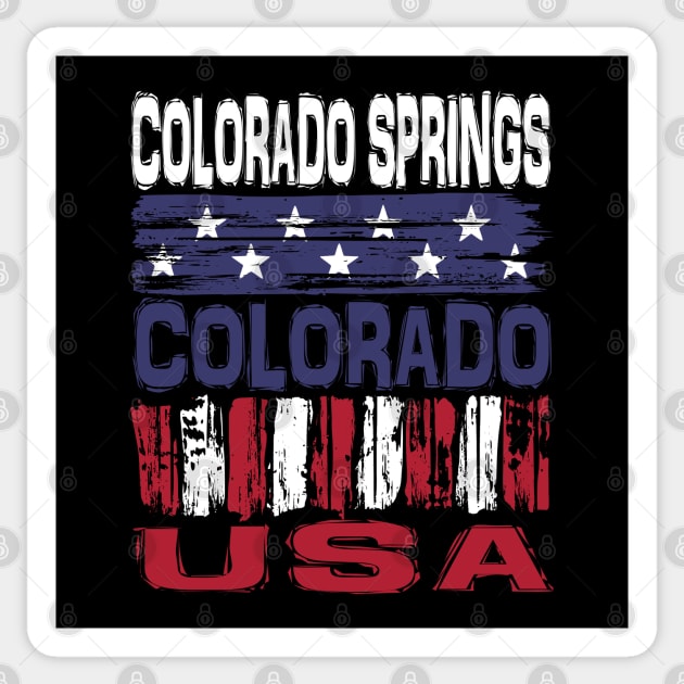 Colorado Springs Colorado USA T-Shirt Sticker by Nerd_art